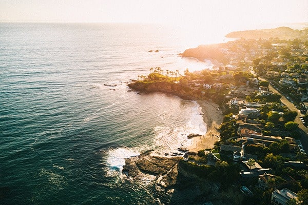 Aerial photo of Laguna Beach