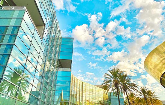 Business building in Anaheim, Orange County, California